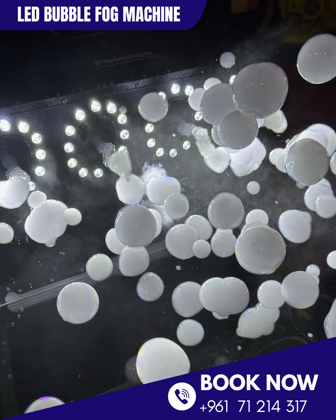 LED Bubble Fog Machine