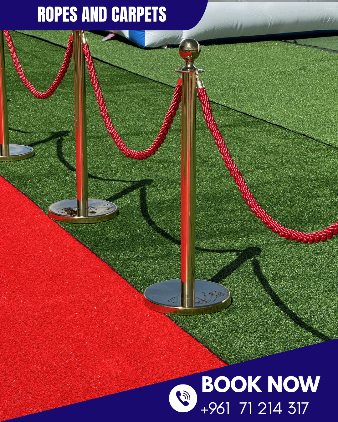 Stanchions with Ropes