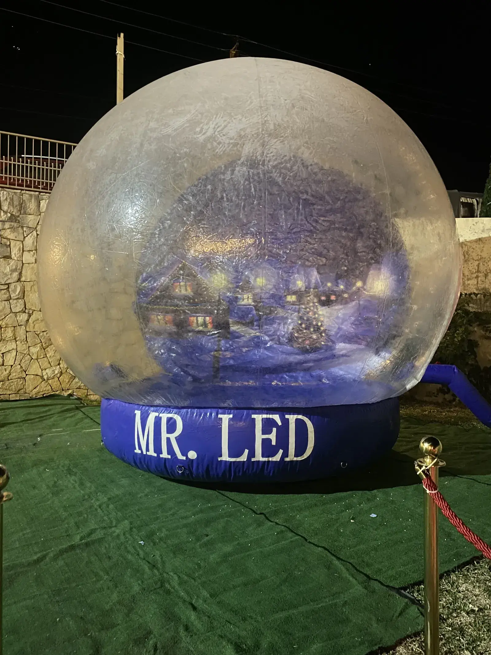 Small Blue Snow Globe — Inflatable Games rental in Lebanon
